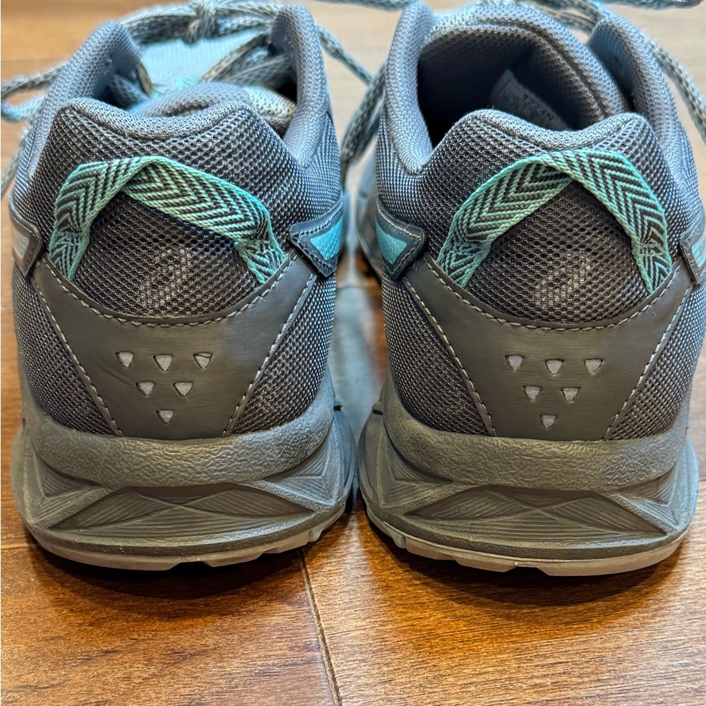 ASICS Women's Gel-Sonoma 3 Gray and Turquoise Running Shoes - Picture 3 of 10